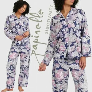 NWT Papinelle Ella Luxe Full Length Cropped PJ Set